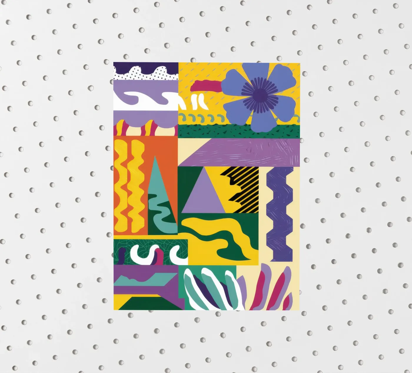 Patchwork Pattern Play sticker by Monuments Fire