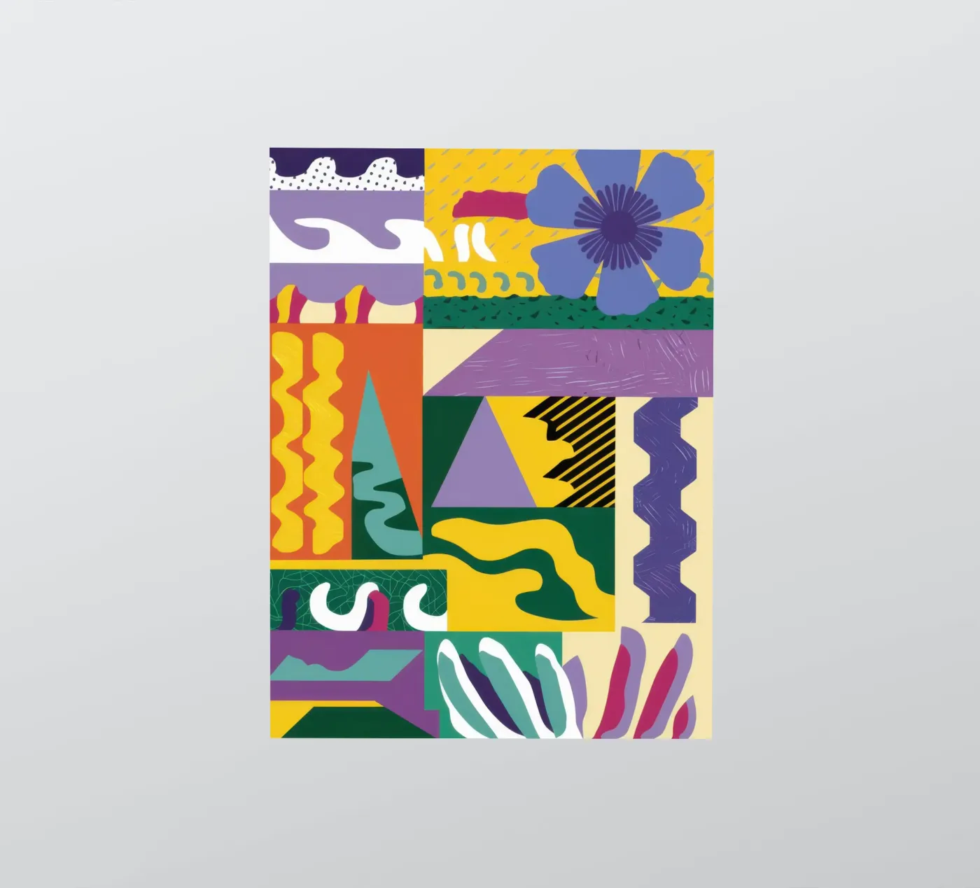 Patchwork Pattern Play sticker by Monuments Fire