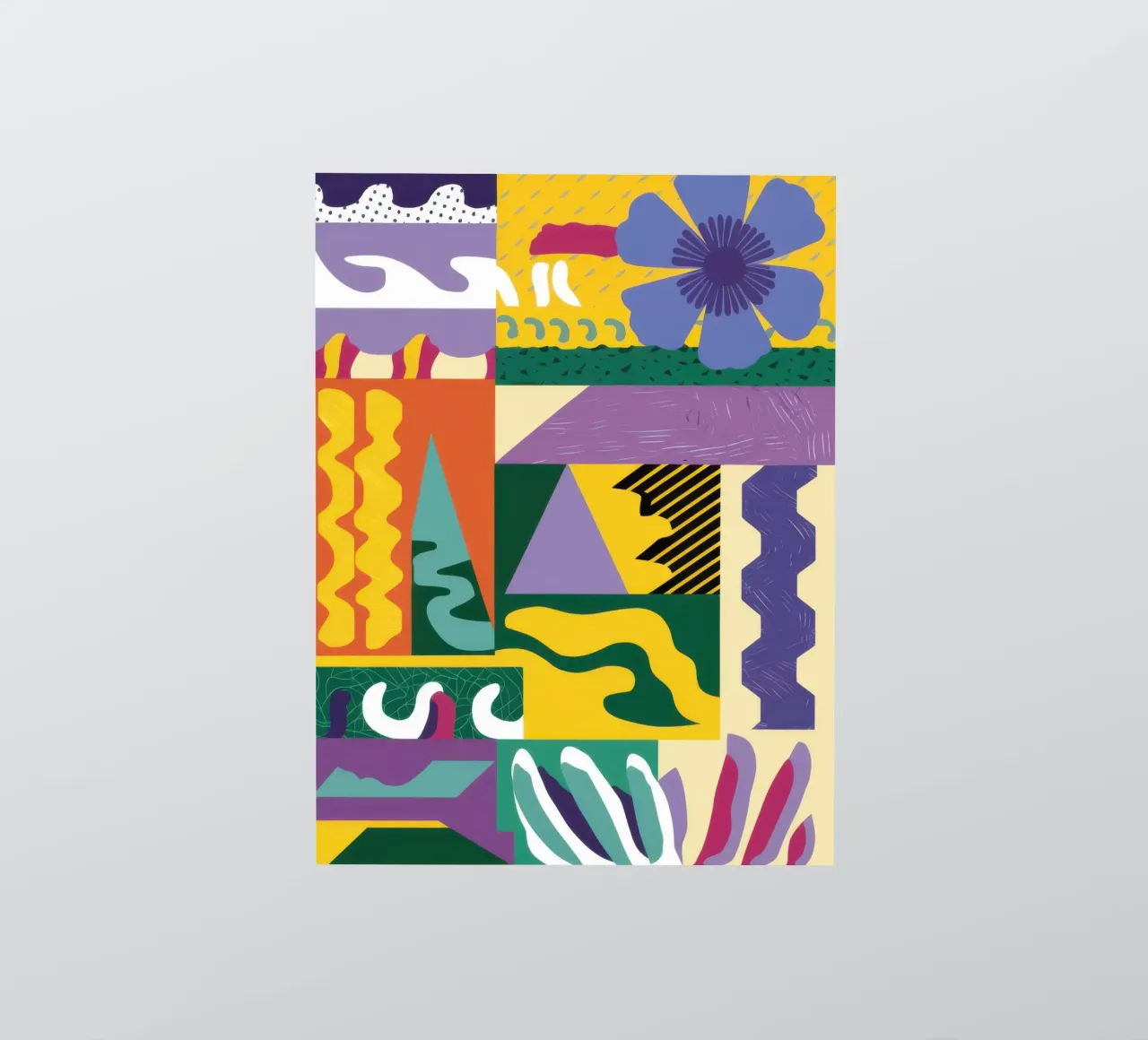 Patchwork Pattern Play sticker by Monuments Fire