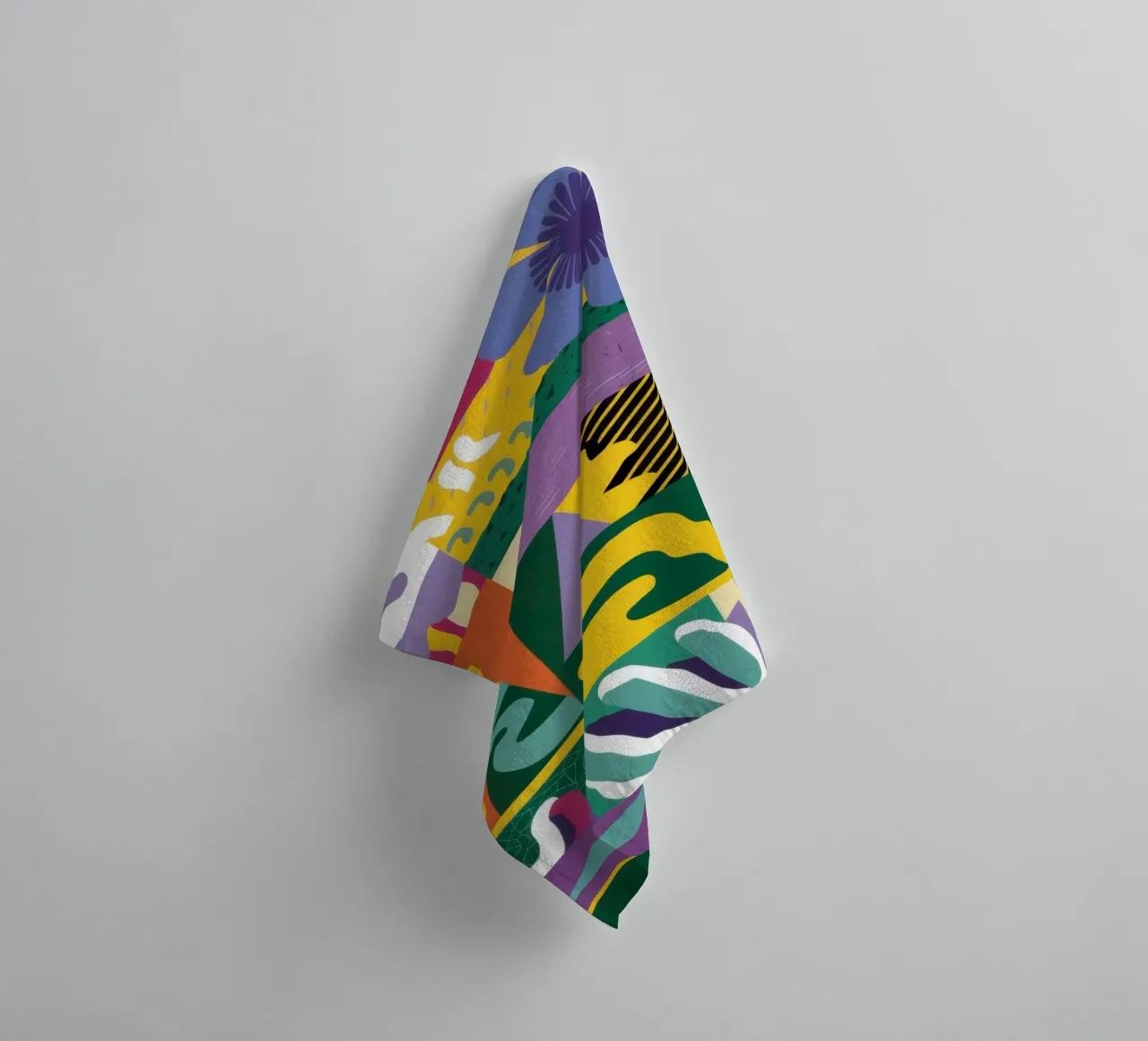 Patchwork Pattern Play towel by Monuments Fire