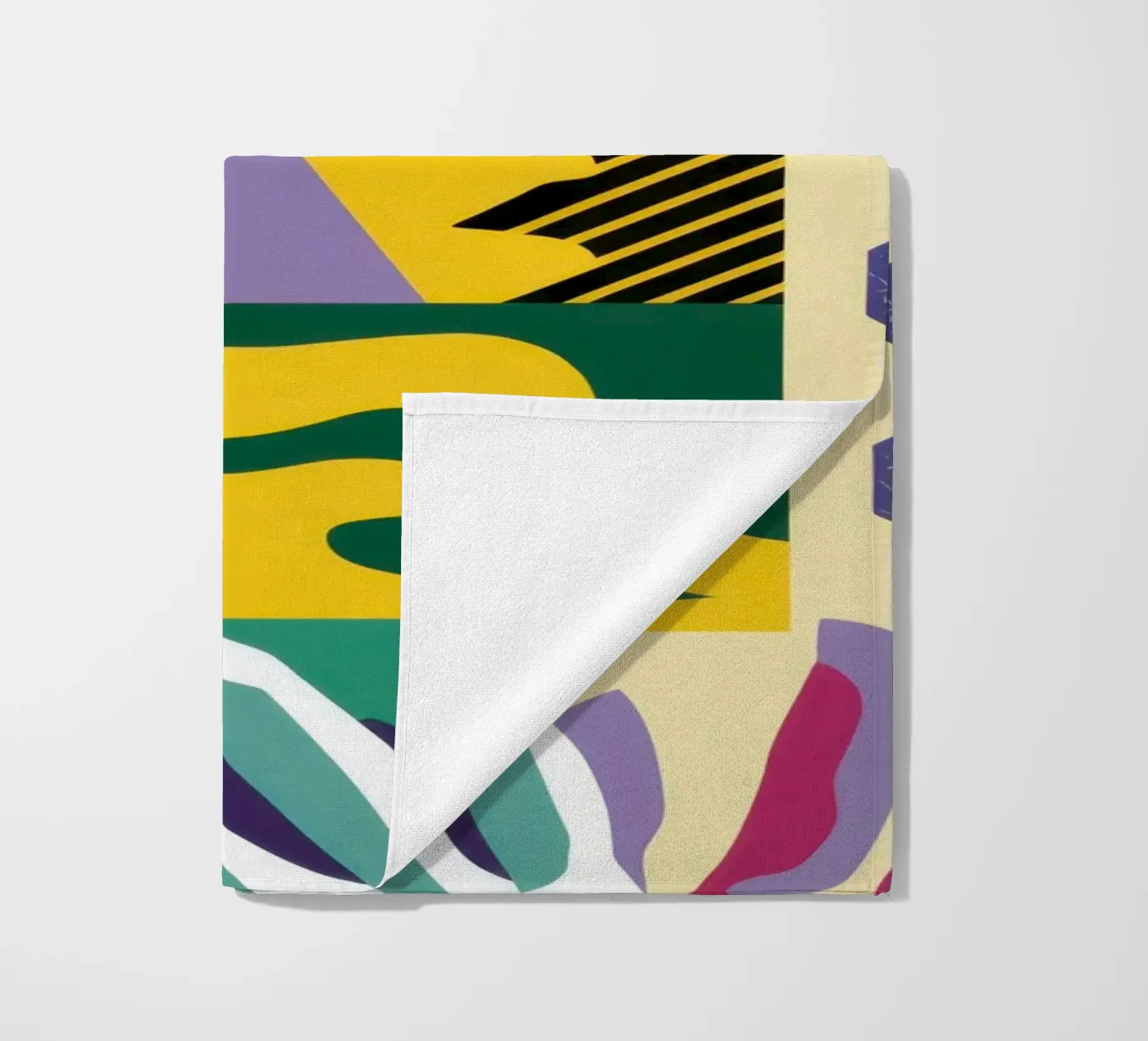 Jeu de motifs en patchwork serviette de plage de Monuments Fire