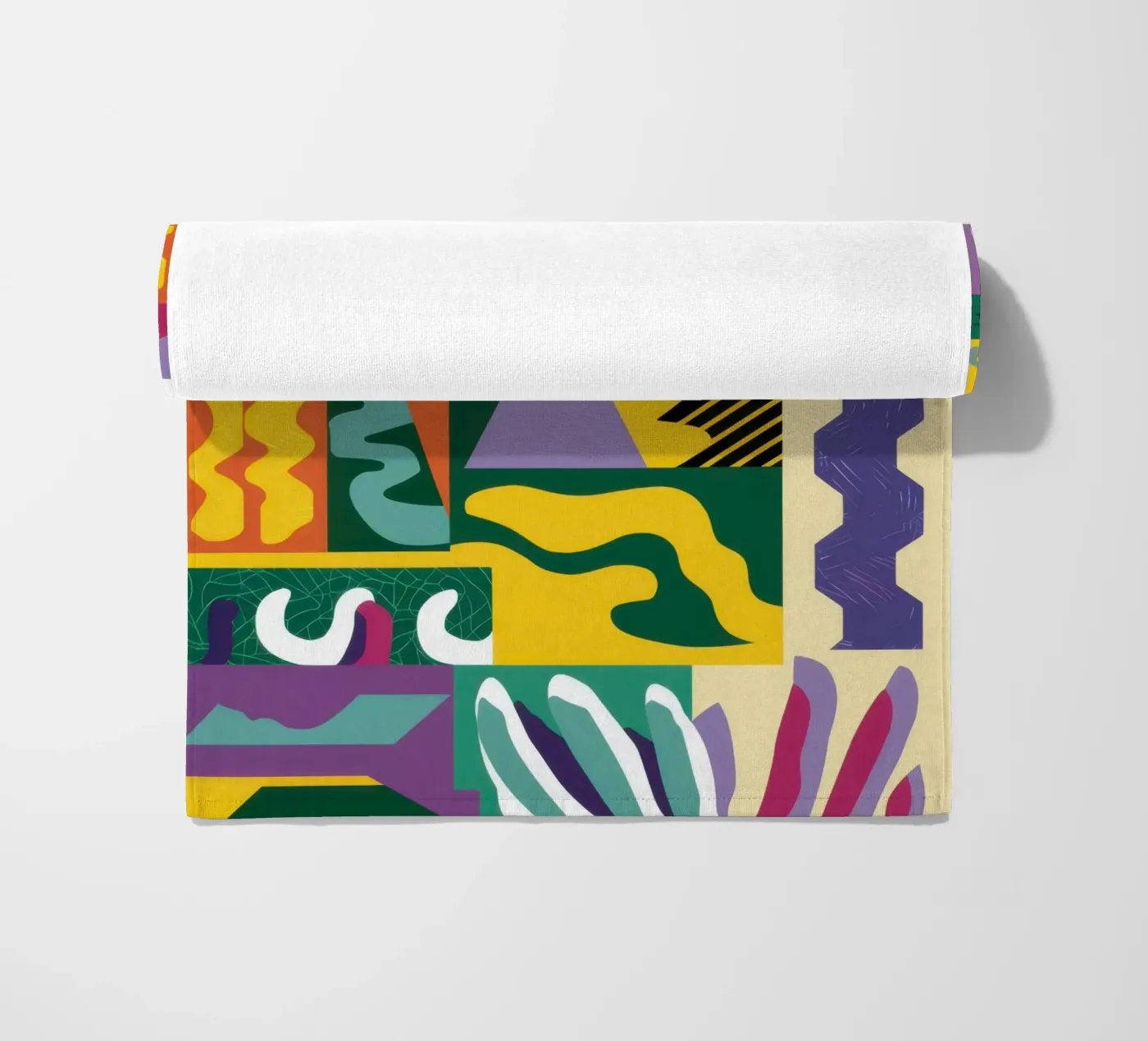 Jeu de motifs en patchwork serviette de plage de Monuments Fire