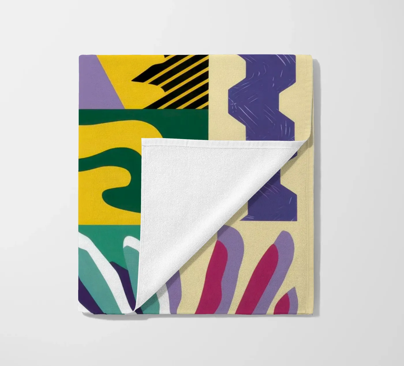 Patchwork Patroon Spelen strandhanddoek van Monuments Fire