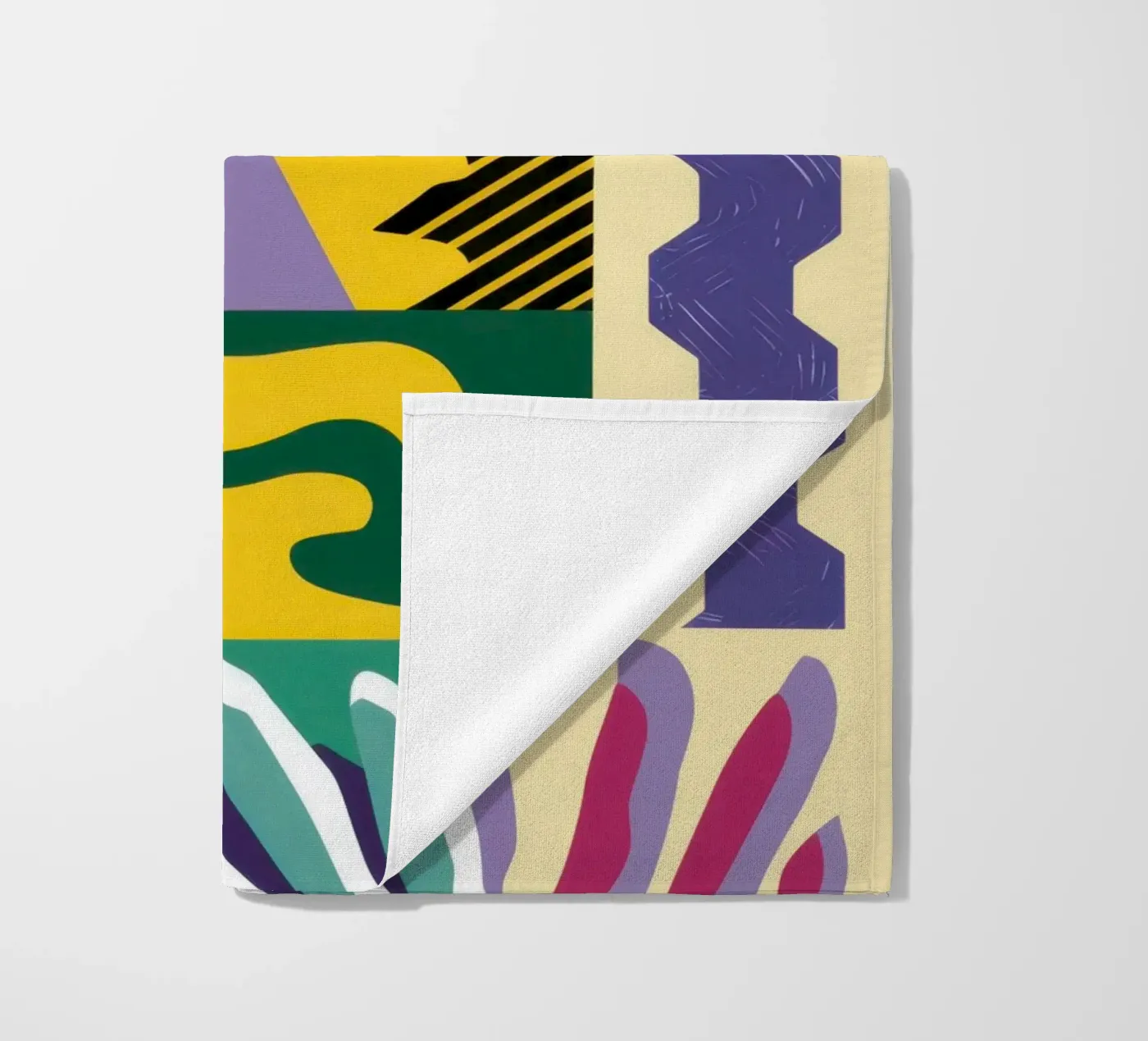Jeu de motifs en patchwork serviette de plage de Monuments Fire