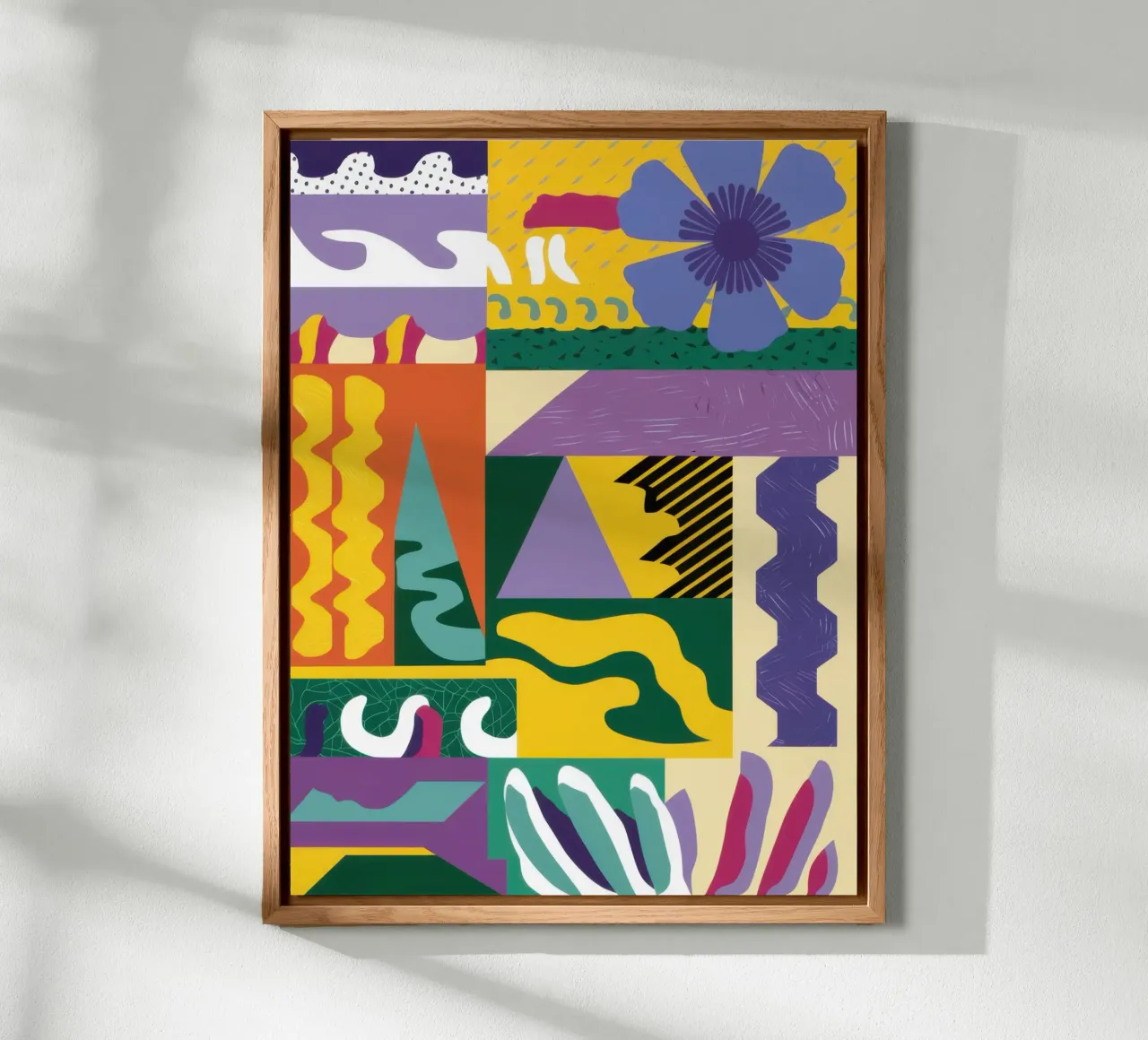 Patchwork Pattern Play alu-dibond by Monuments Fire