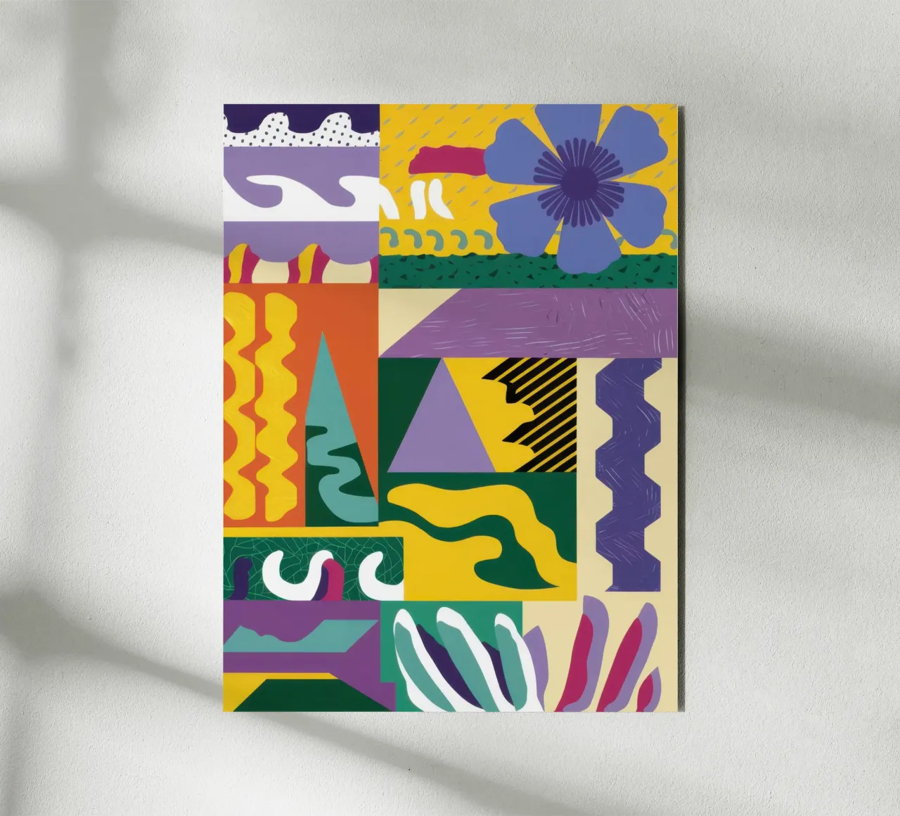 Patchwork Pattern Play alu-dibond by Monuments Fire