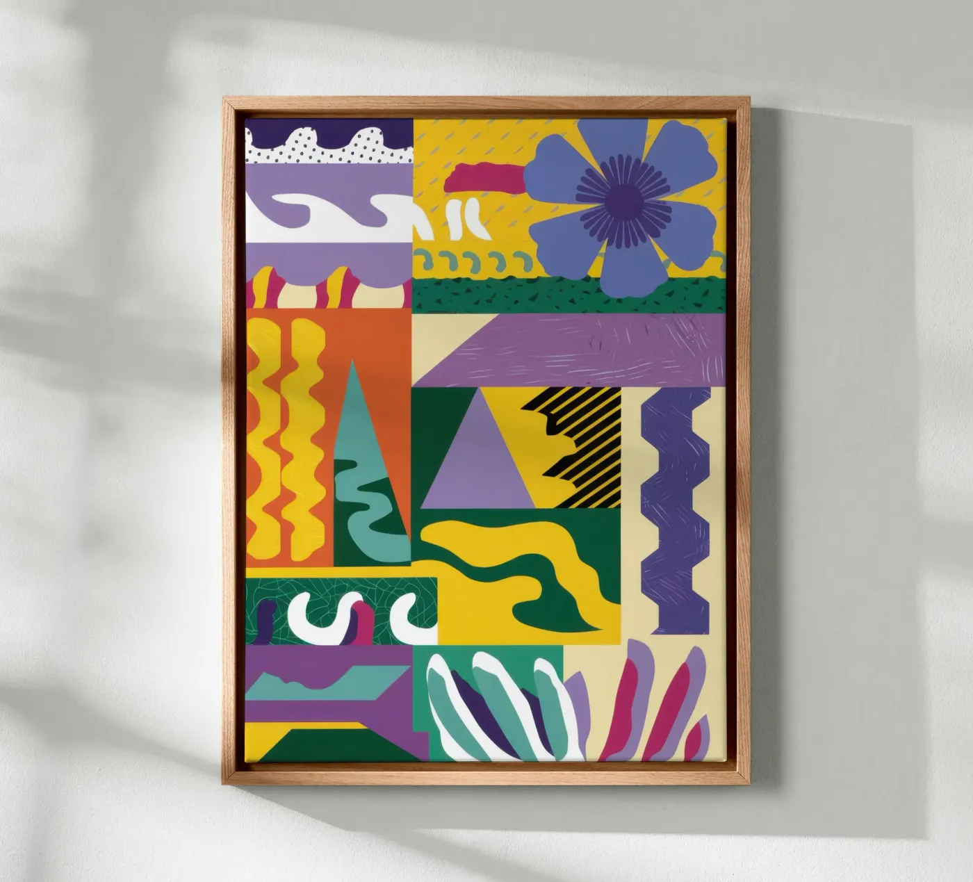 Jeu de motifs en patchwork toile de Monuments Fire