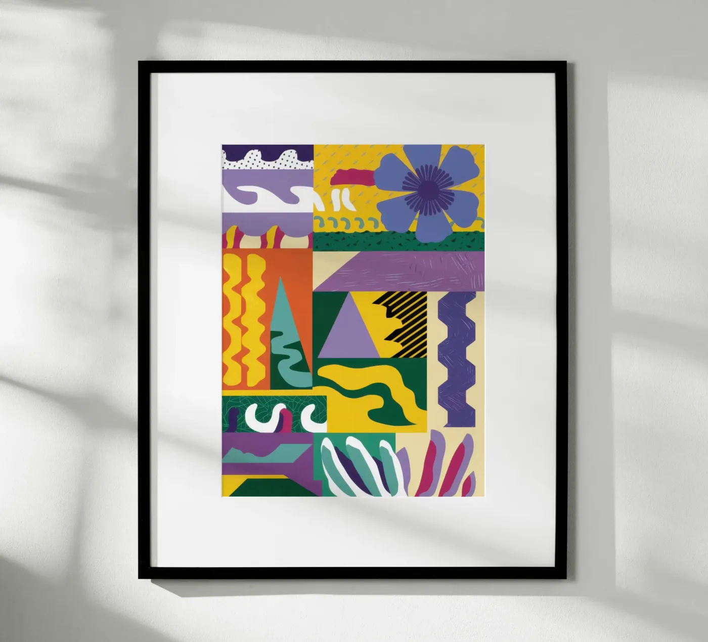Patchwork Pattern Play poster by Monuments Fire