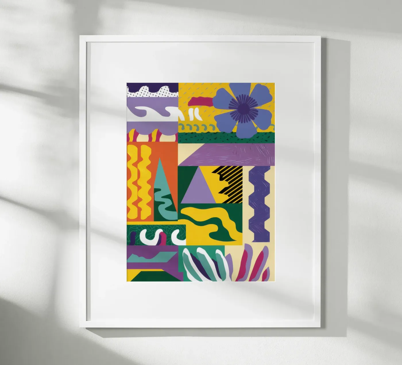 Patchwork Pattern Play poster by Monuments Fire