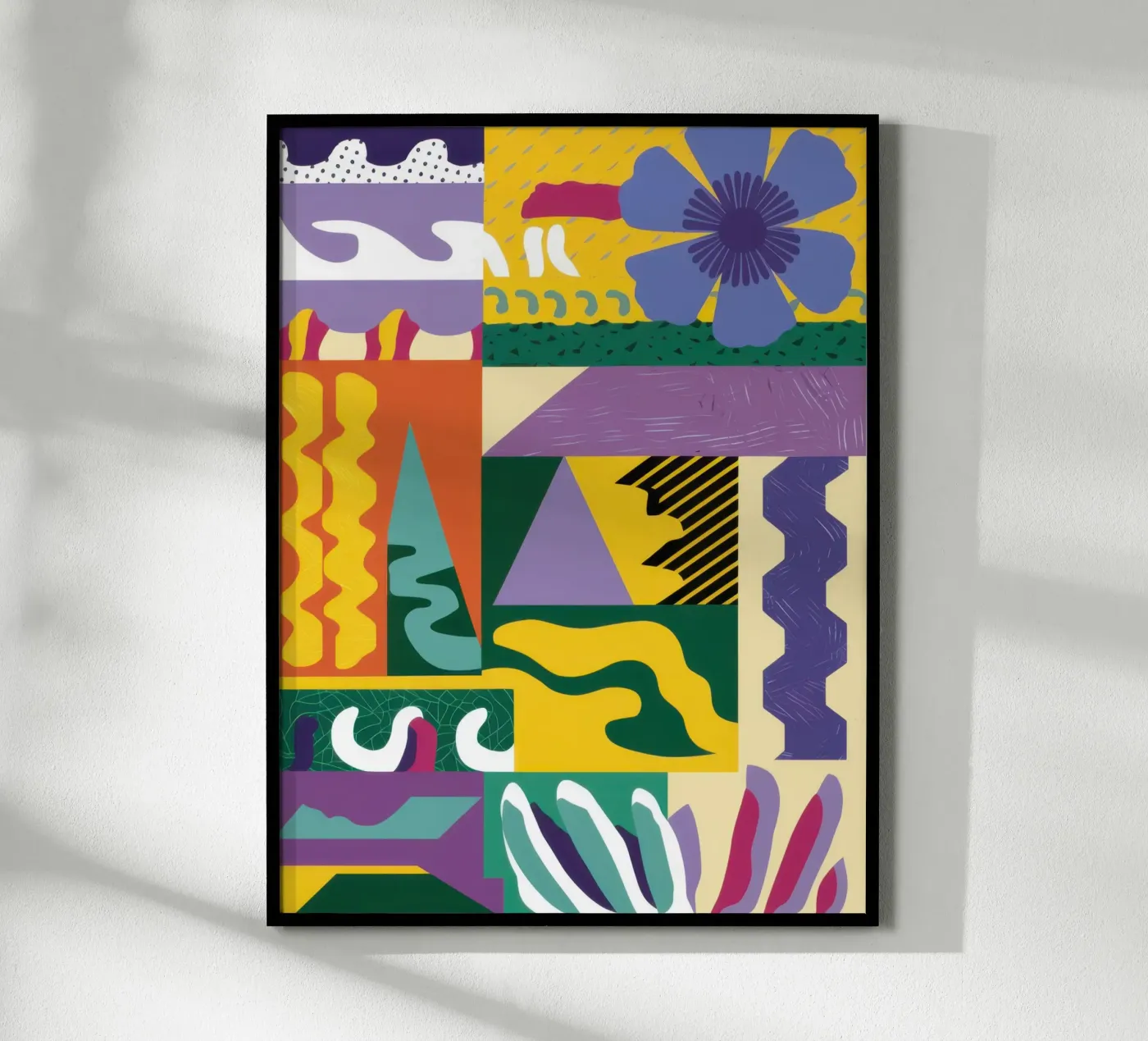 Patchwork Pattern Play poster by Monuments Fire