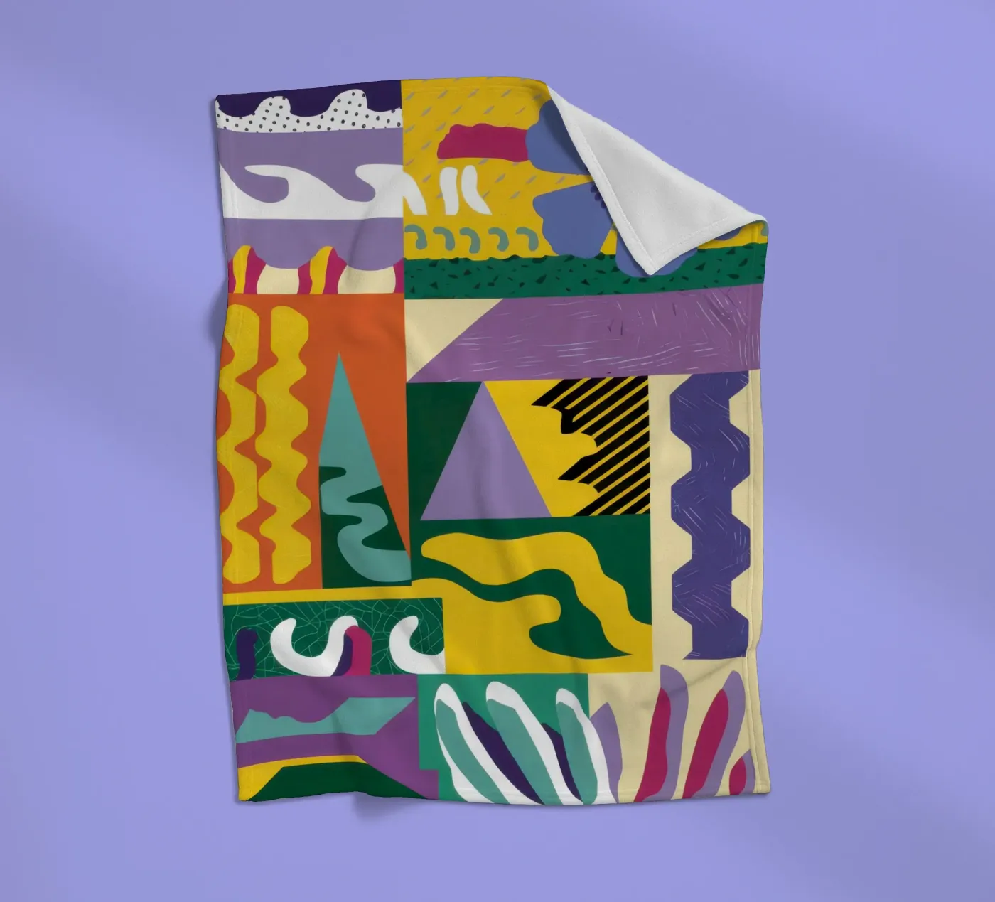 Patchwork Pattern Play Fleecedecke von Monuments Fire