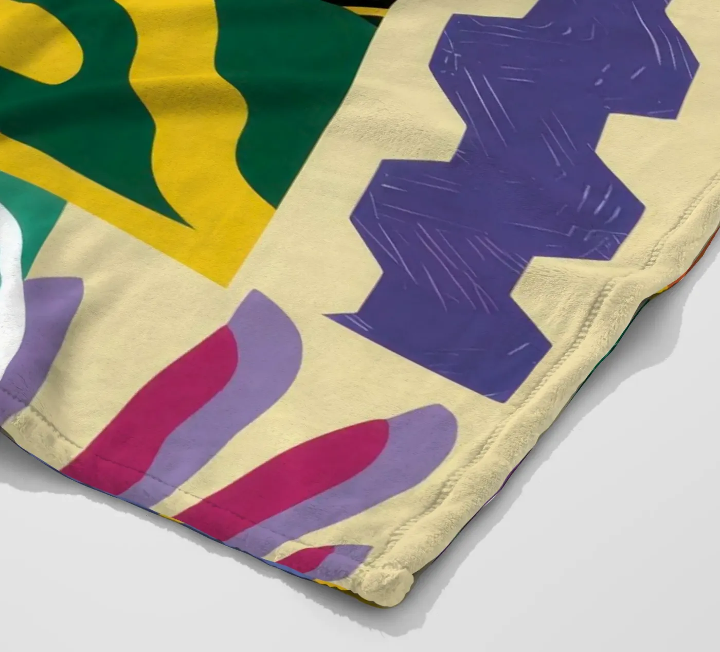 Patchwork-Muster spielen Fleecedecke von Monuments Fire