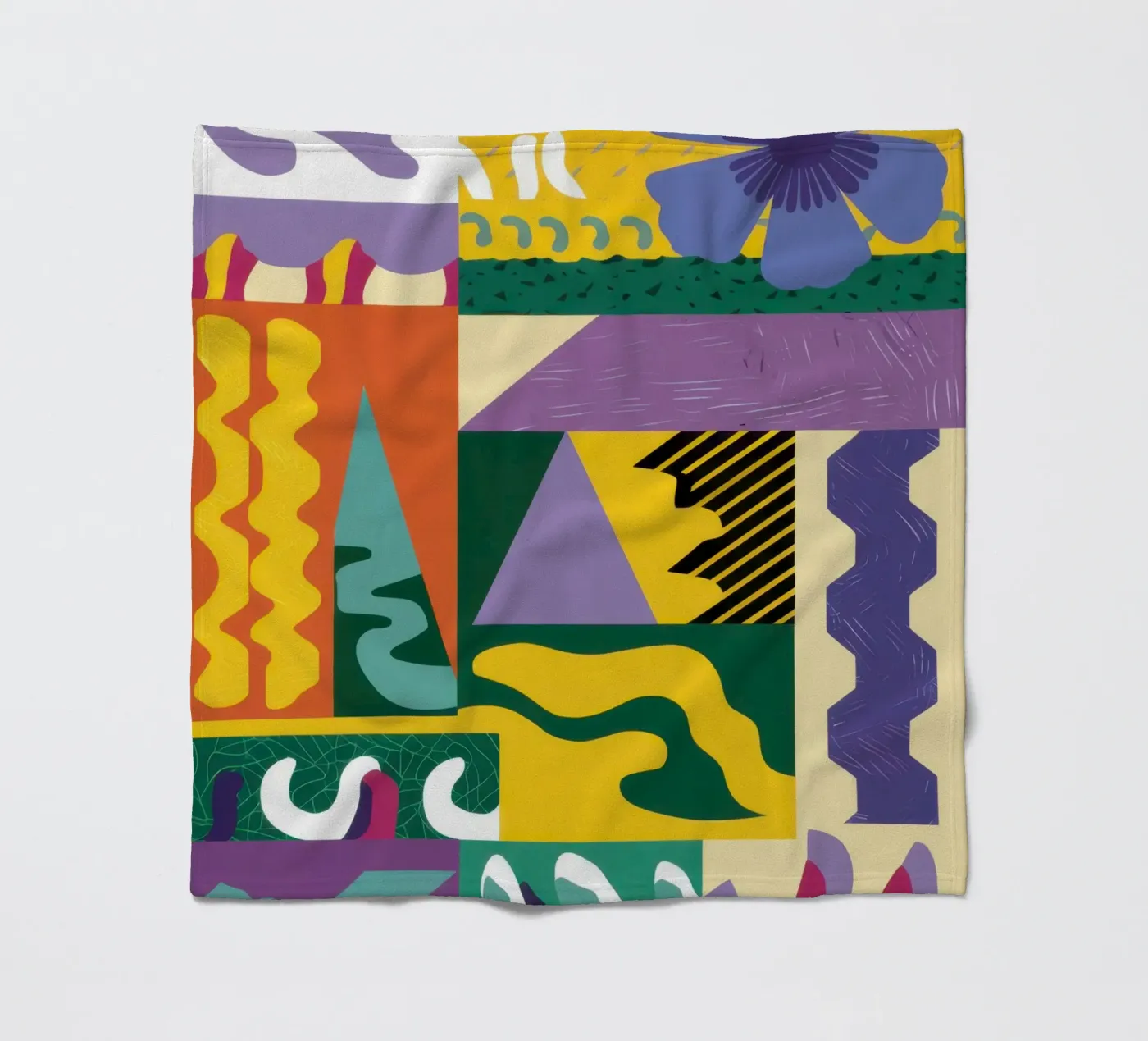 Patchwork Pattern Play Fleecedecke von Monuments Fire