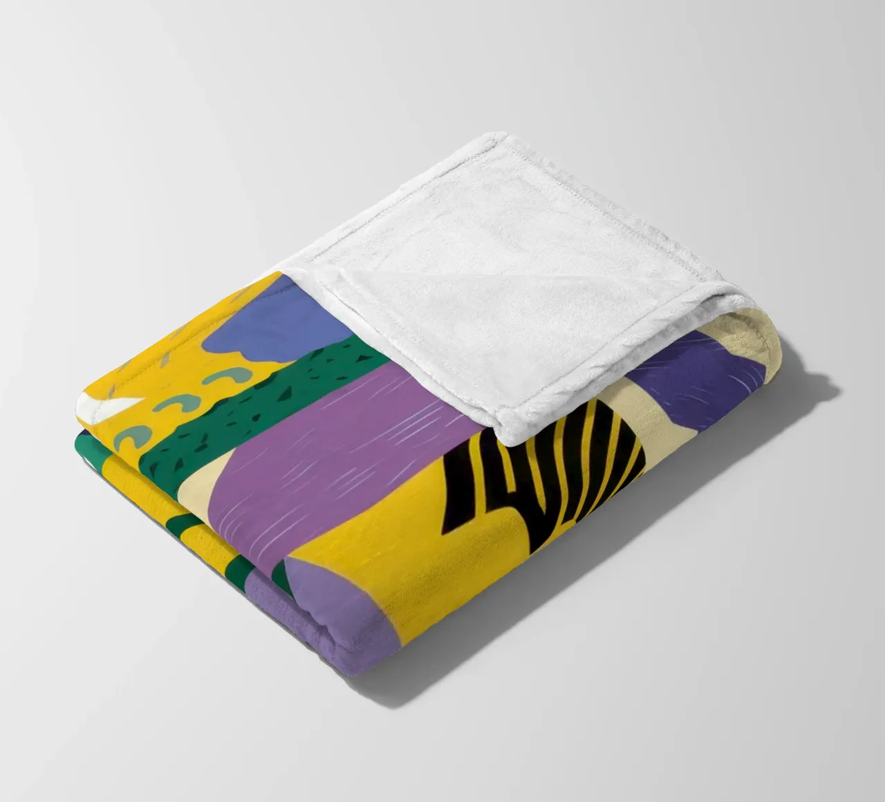 Patchwork Pattern Play fleece blanket by Monuments Fire