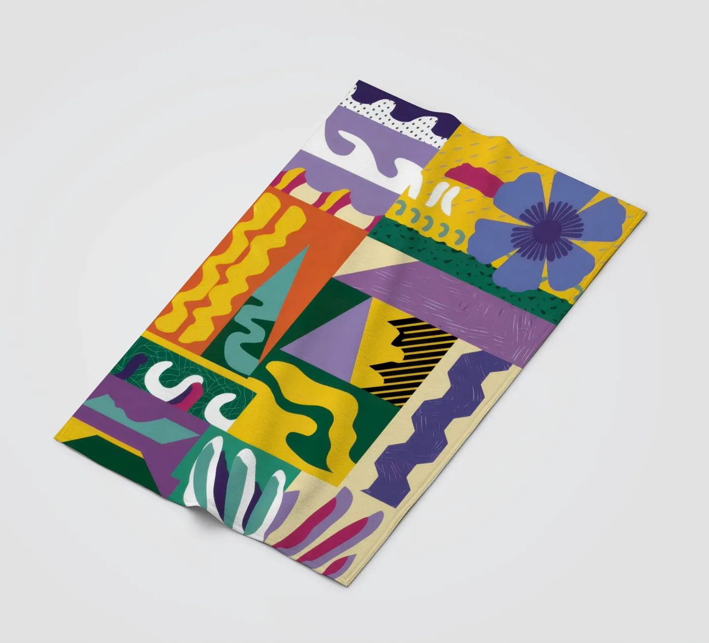 Patchwork Pattern Play Fleecedecke von Monuments Fire