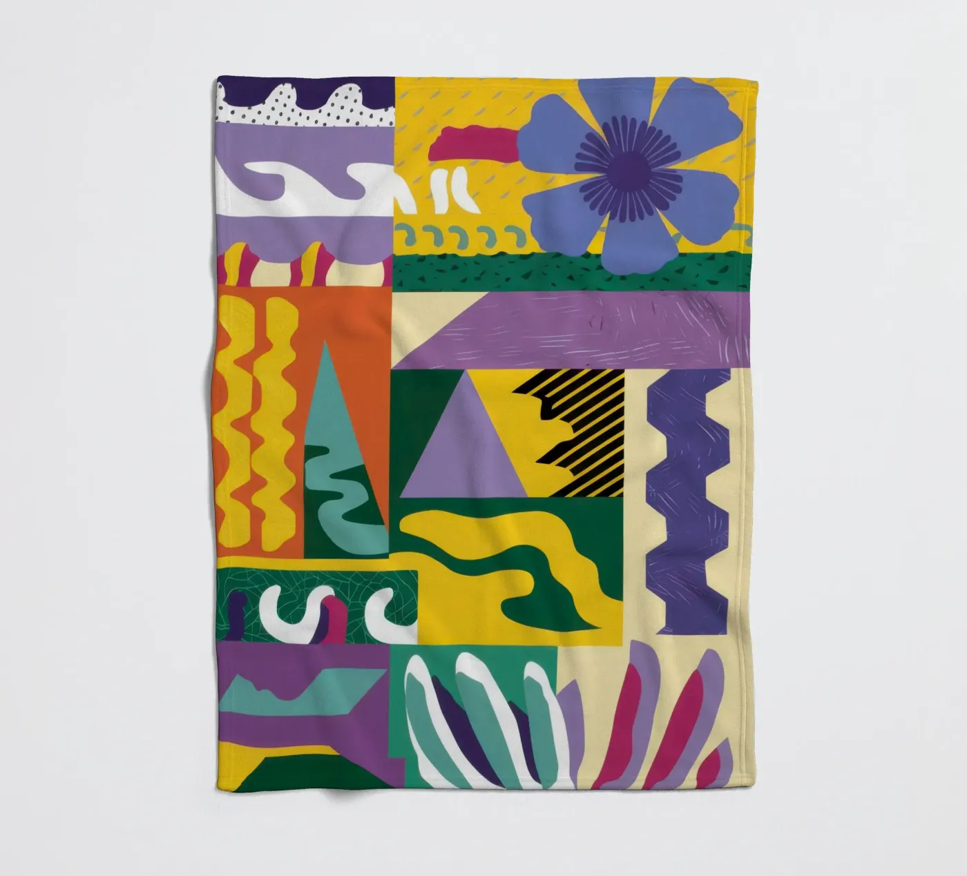 Patchwork Pattern Play Fleecedecke von Monuments Fire