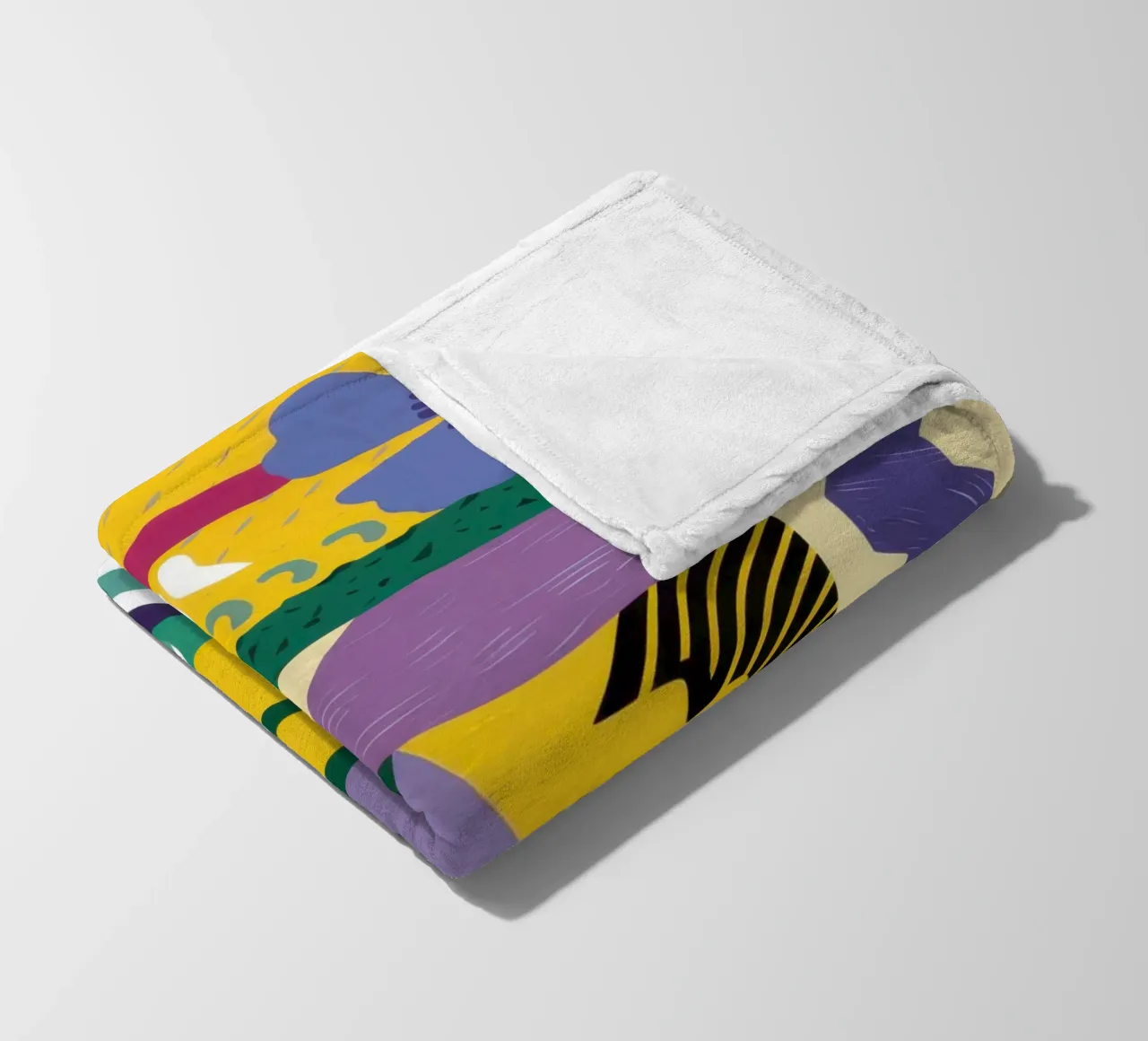 Patchwork Pattern Play fleece blanket by Monuments Fire