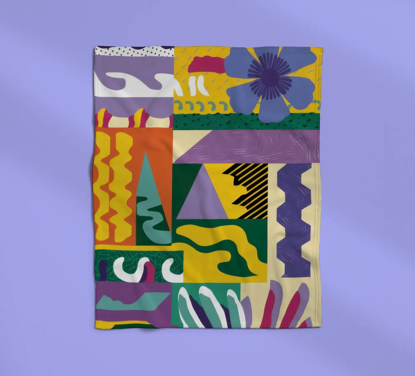 Patchwork Pattern Play Fleecedecke von Monuments Fire