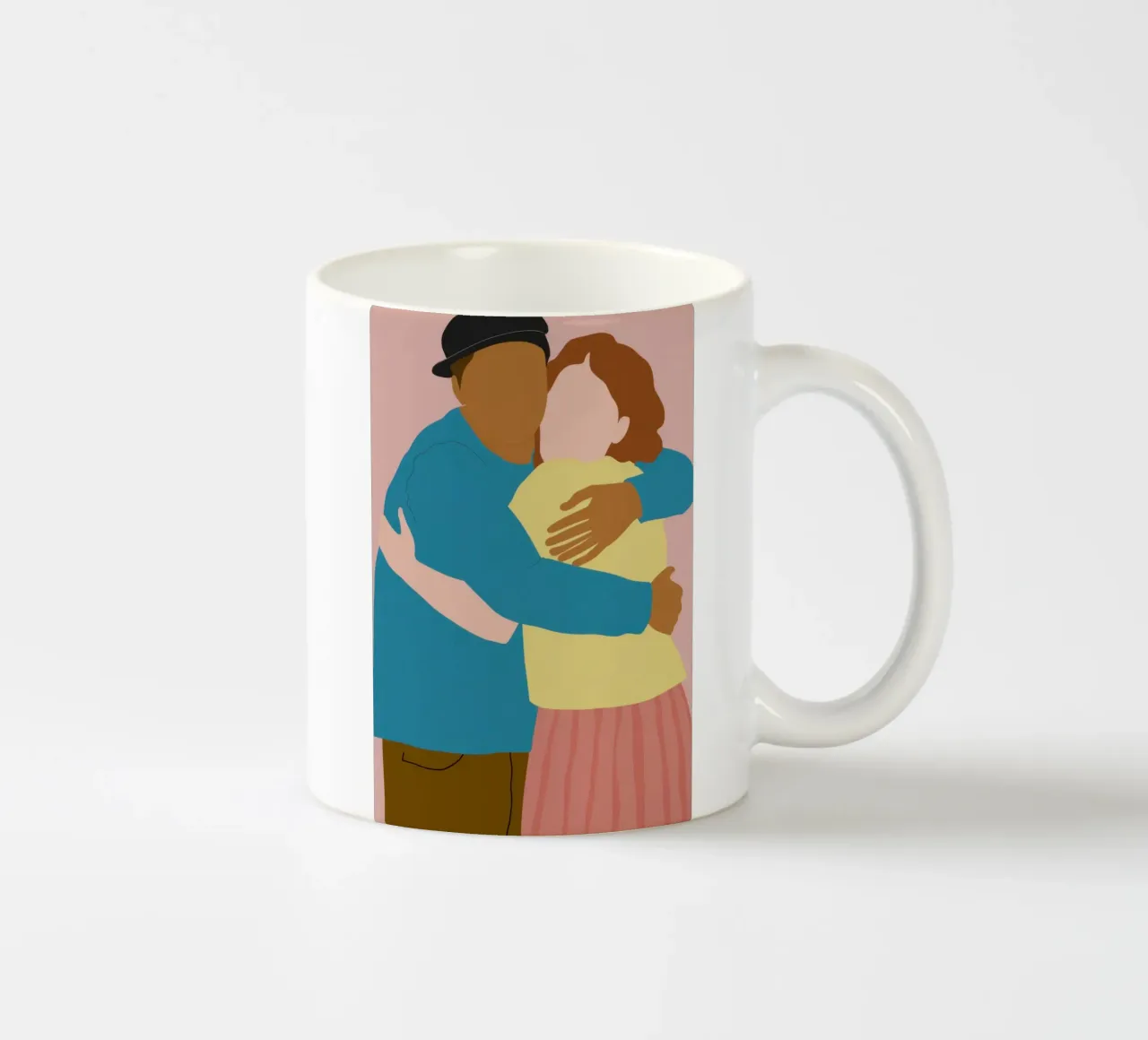 Un semplice e caldo abbraccio tazza in ceramica da Giant Foxs