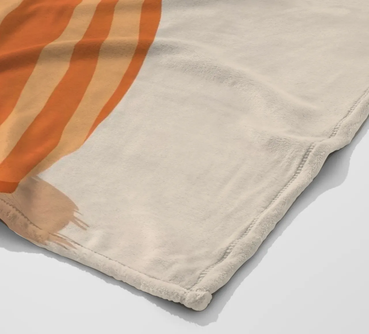 Terracotta Stripe Bouquet fleece blanket by Rain Balance