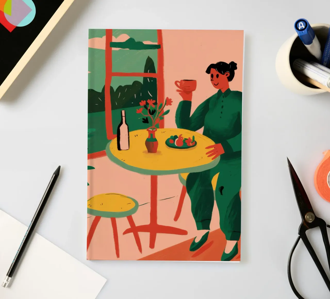 Terrace Wine Solitude notebook by Reds Jays