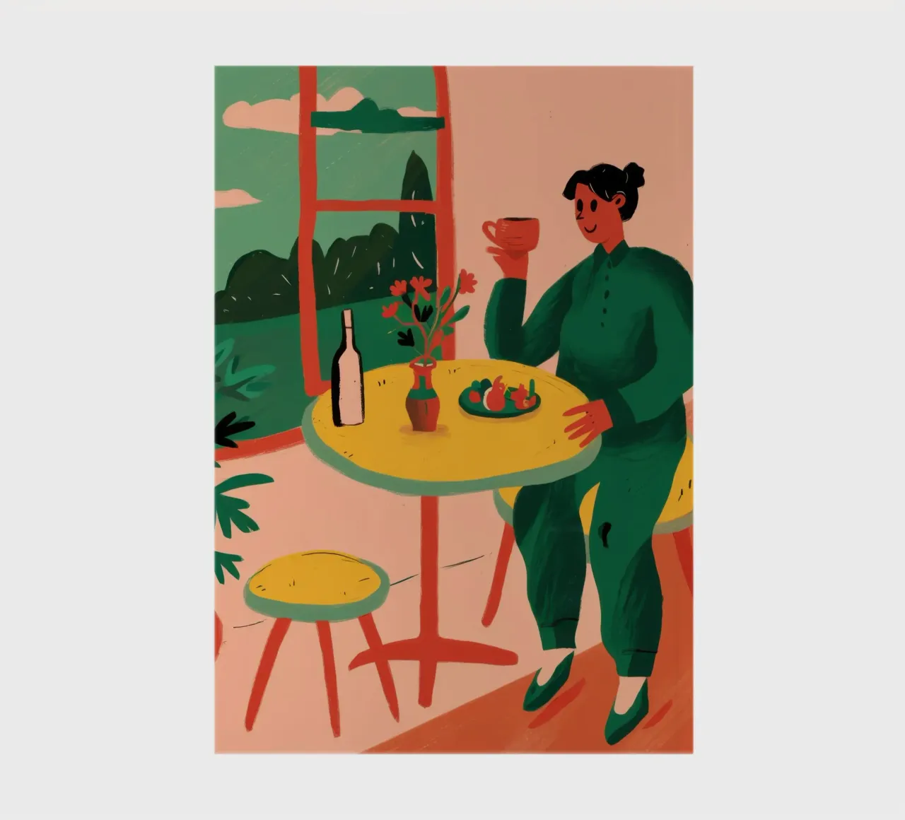 Terrace Wine Solitude notebook by Reds Jays