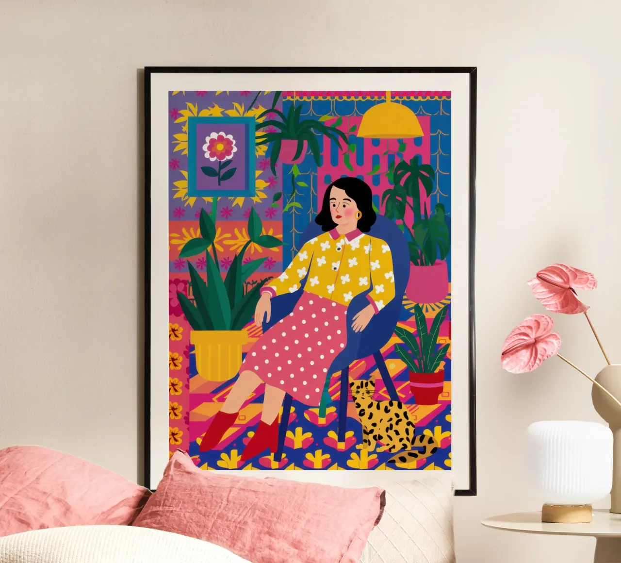 La regina delle piante di Boemia poster con telaio in legno da Monuments Fire