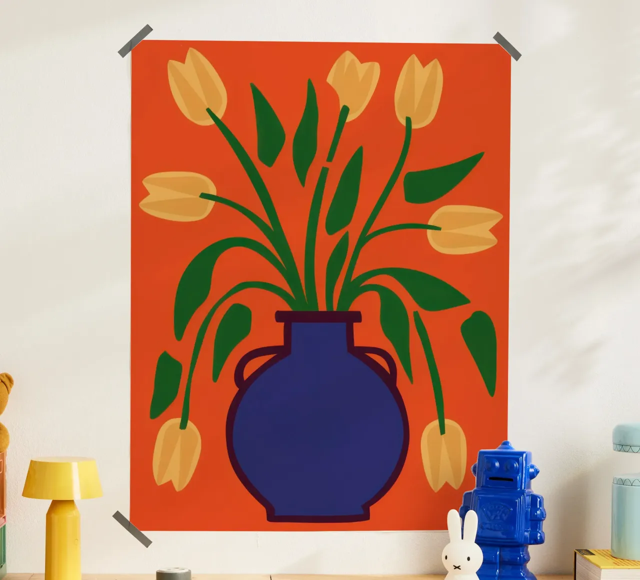Mitternachtsblüte der Tulpe Hahnemühle von Rain Balance