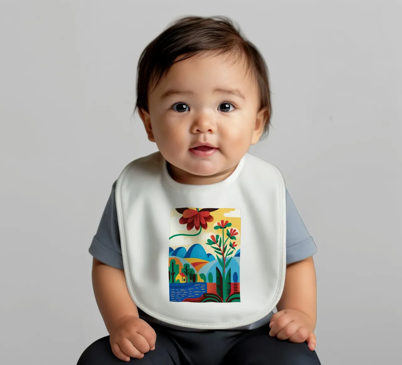 Folklore Blumenhügel Babylätzchen von Reds Jays