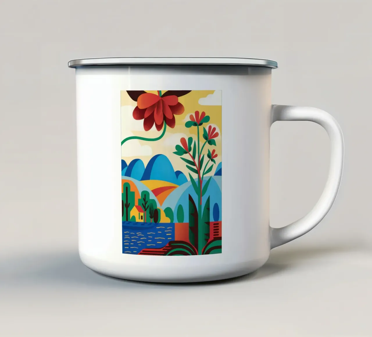 Folklore Collina dei Fiori tazza in smalto da Reds Jays