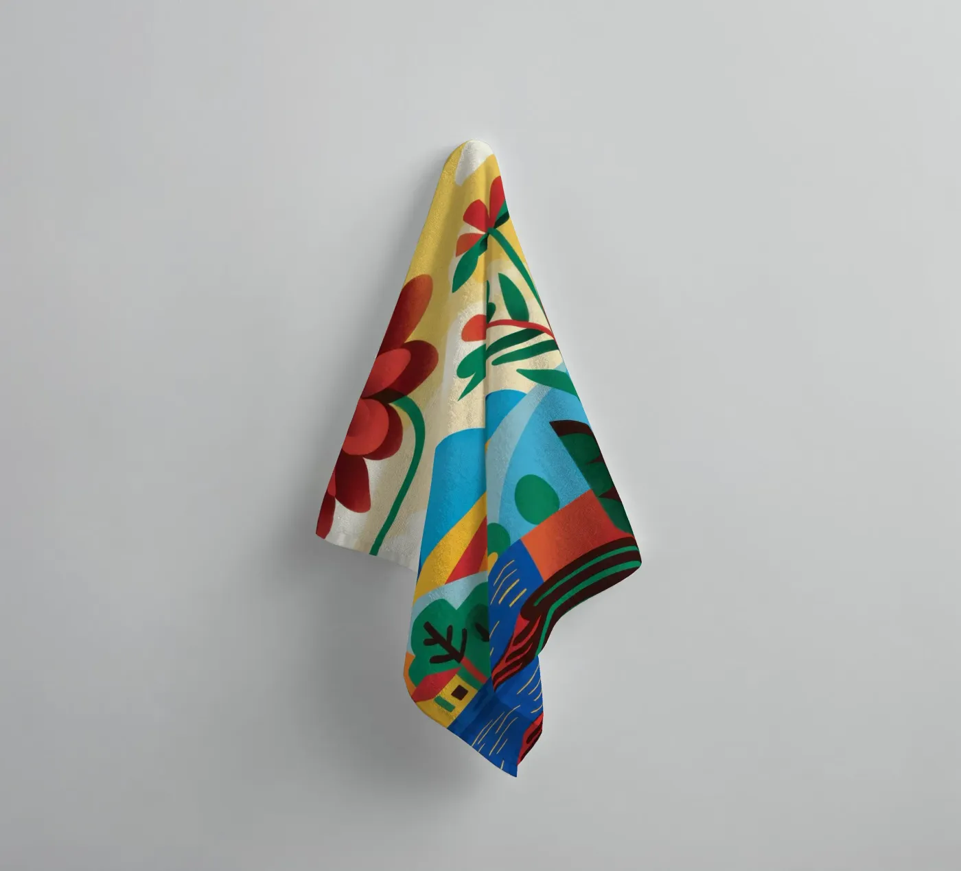 Folklore Flower Hill Handtuch von Reds Jays