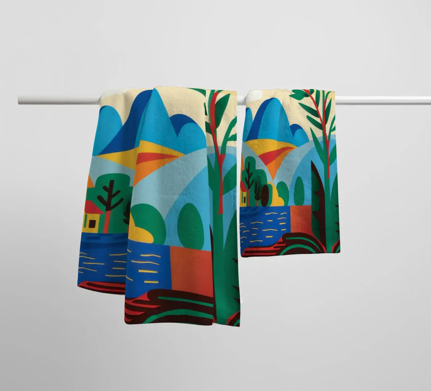 Folklore Flower Hill Handtuch von Reds Jays