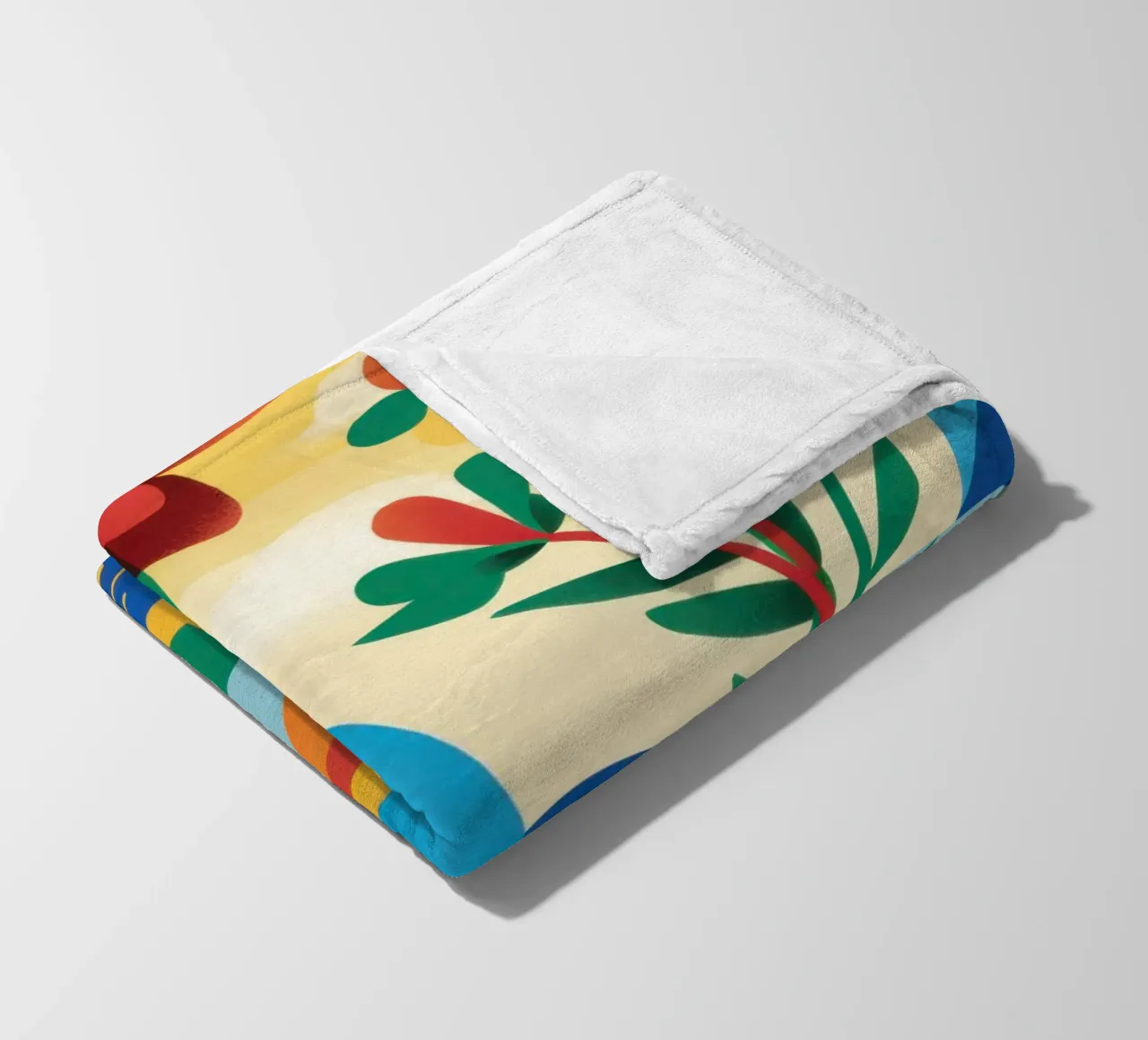 Folklore Blumenhügel Fleecedecke von Reds Jays