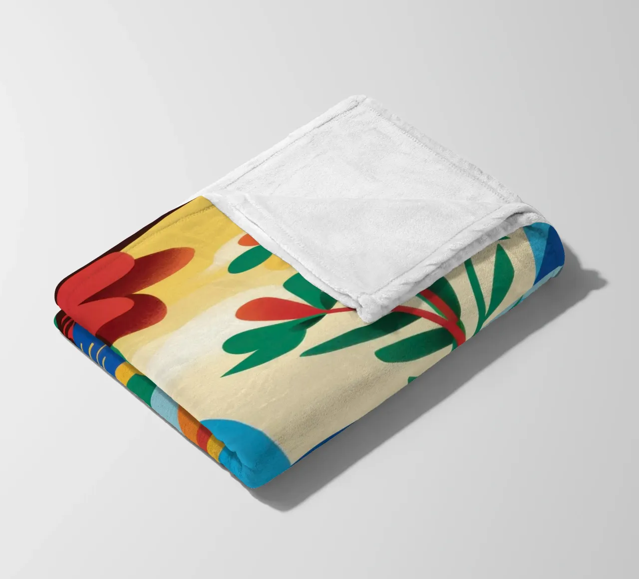 Folklore Blumenhügel Fleecedecke von Reds Jays