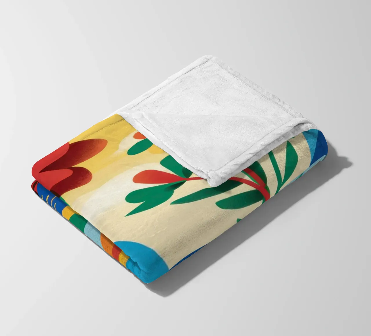 Folklore Blumenhügel Fleecedecke von Reds Jays