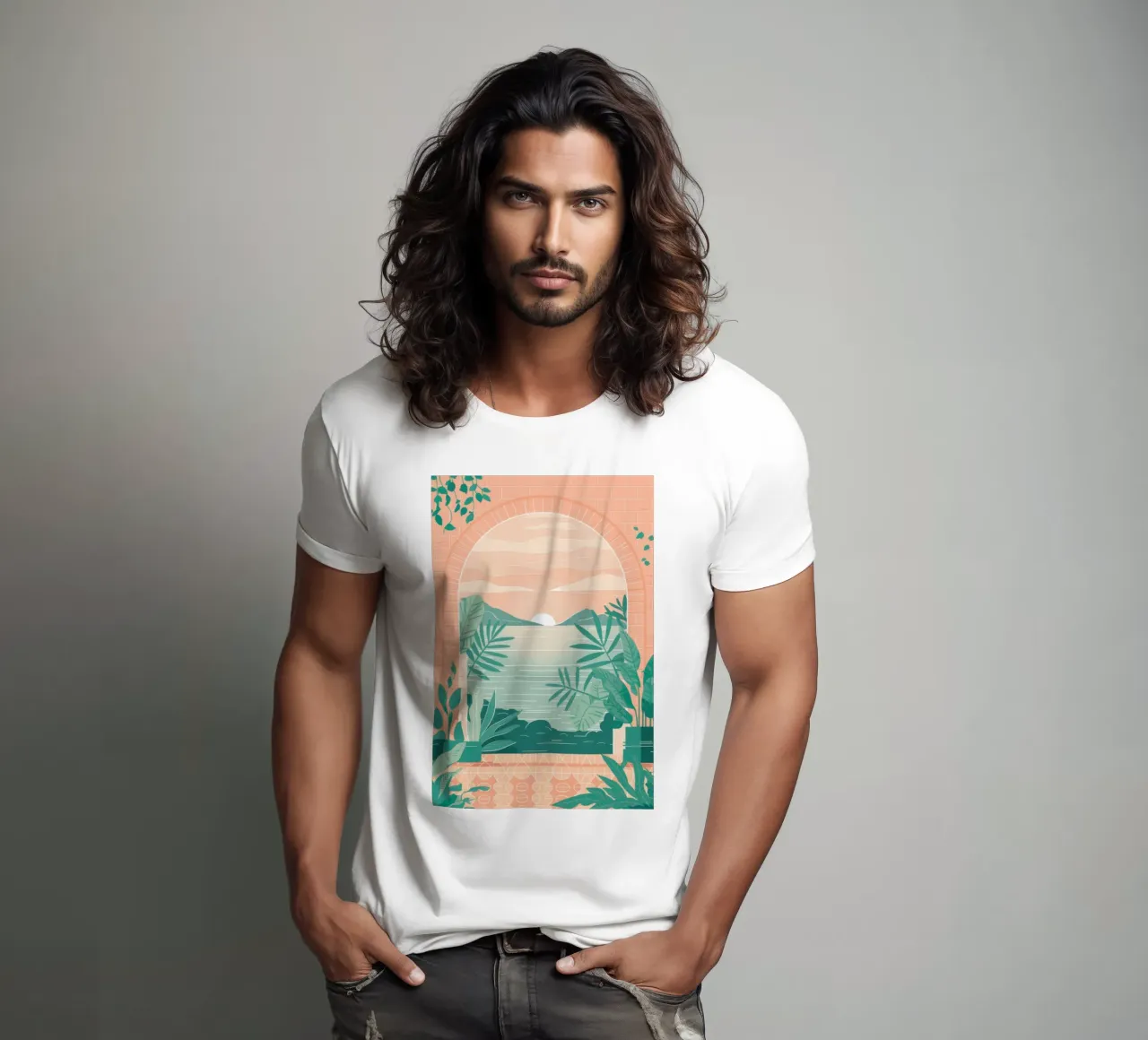 L'arco del paradiso t-shirt da Monuments Fire