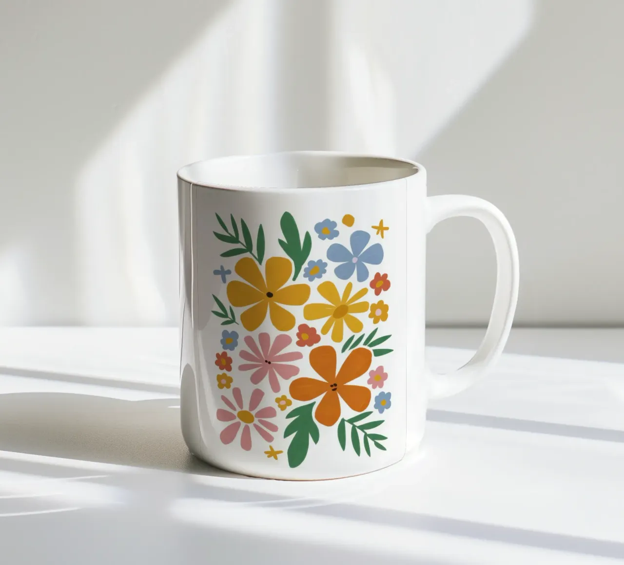 Medley di fiori selvatici Joy tazza in ceramica da Rain Balance