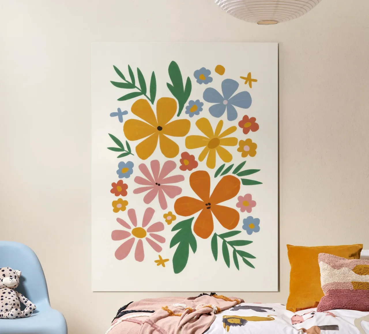 Medley di fiori selvatici Joy poster con telaio in plastica da Rain Balance