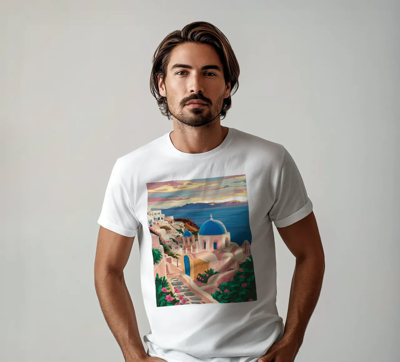 Aegean Sunset Vista t-shirt by Reds Jays
