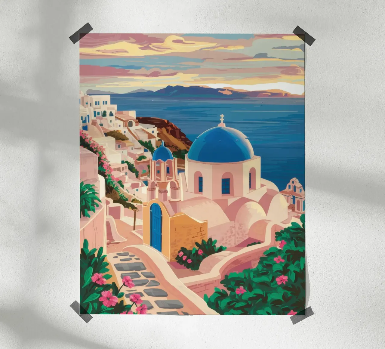 Vista Tramonto Egeo poster da Reds Jays