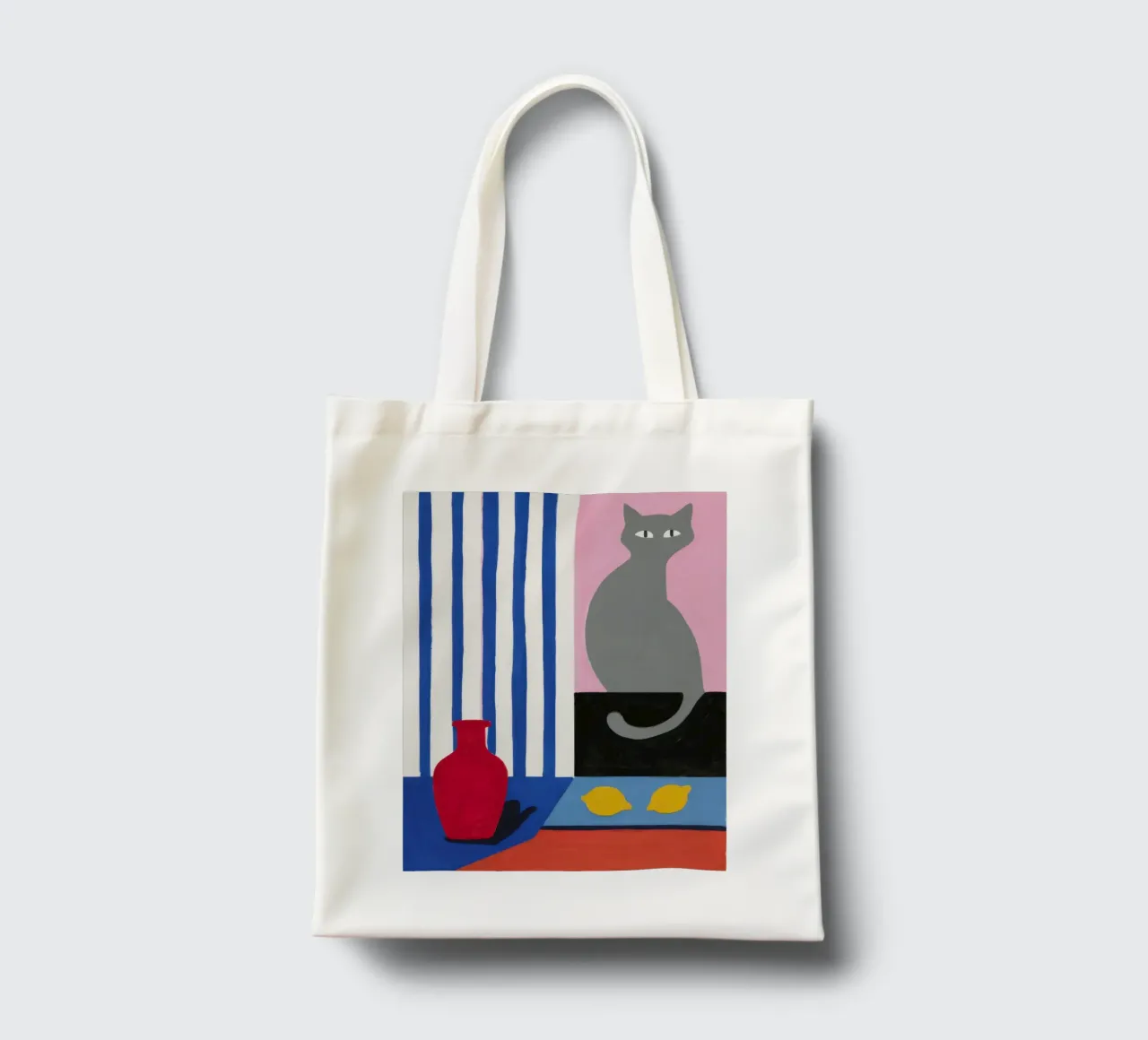 Stripe Seated Sentinel tote bag by Giant Foxs