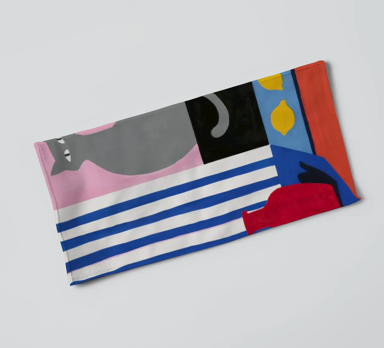 Stripe Seated Sentinel towel by Giant Foxs