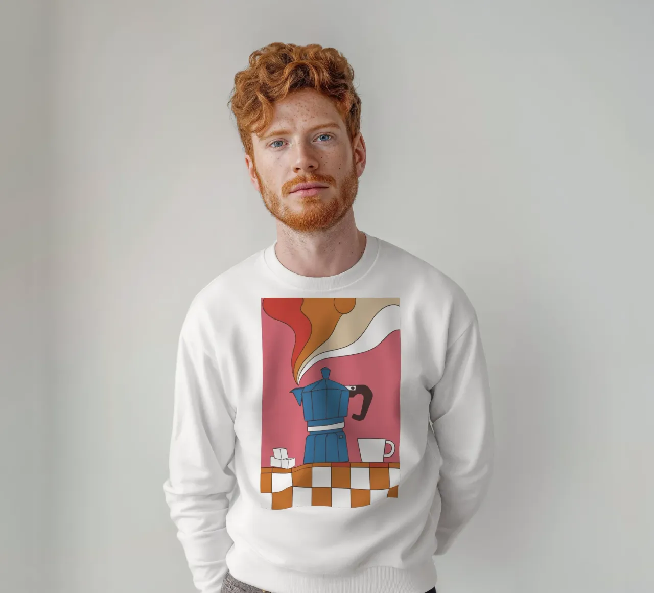 Espresso Steam Dream sweatshirt by Rain Balance