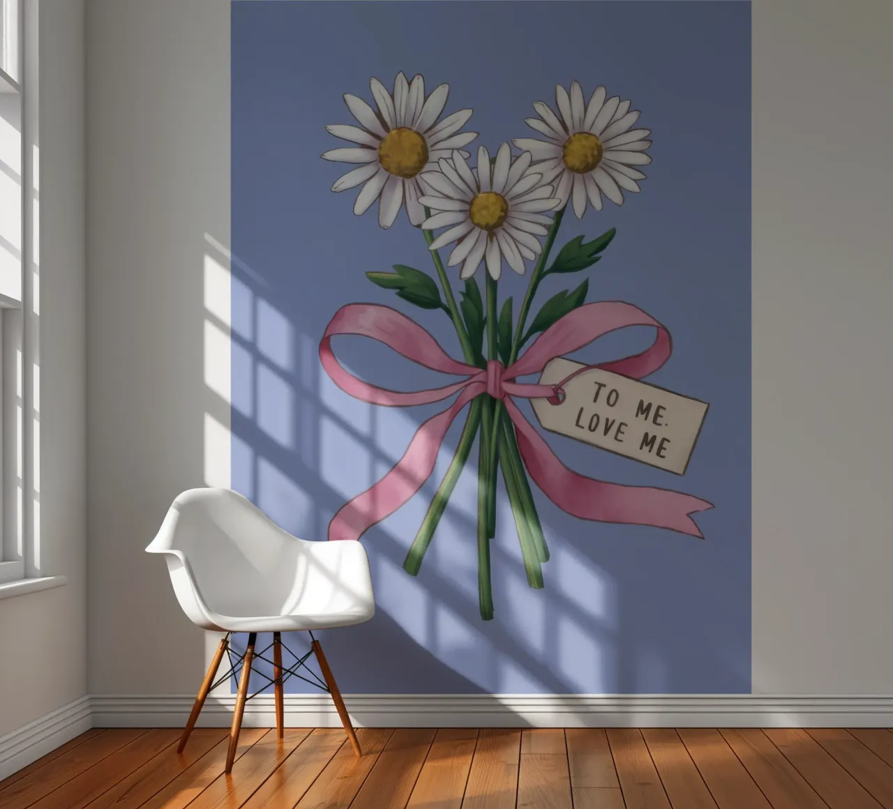 Daisy Note Devotion fotobehang van Rain Balance