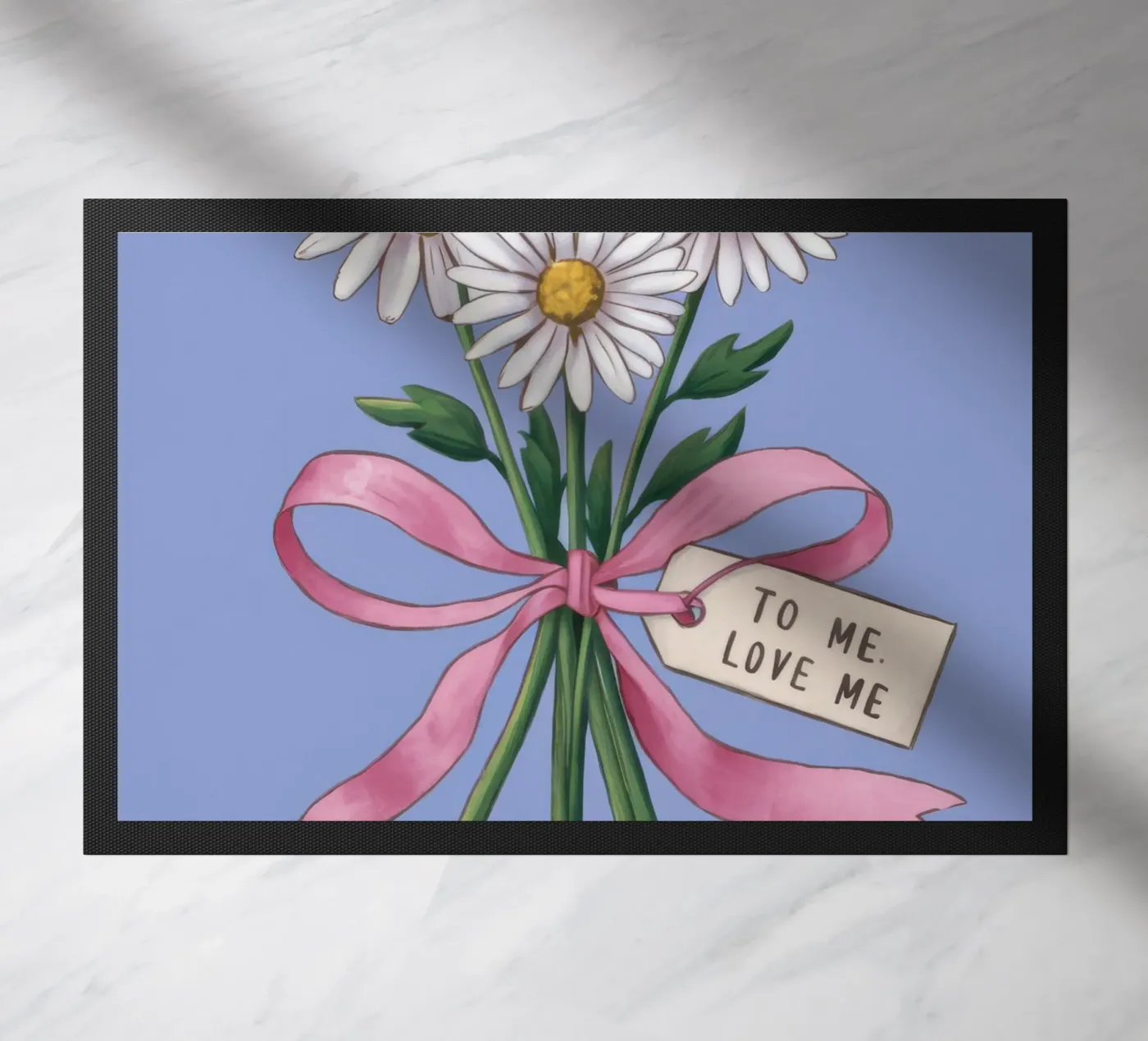 Devozione per le note della margherita zerbino da Rain Balance