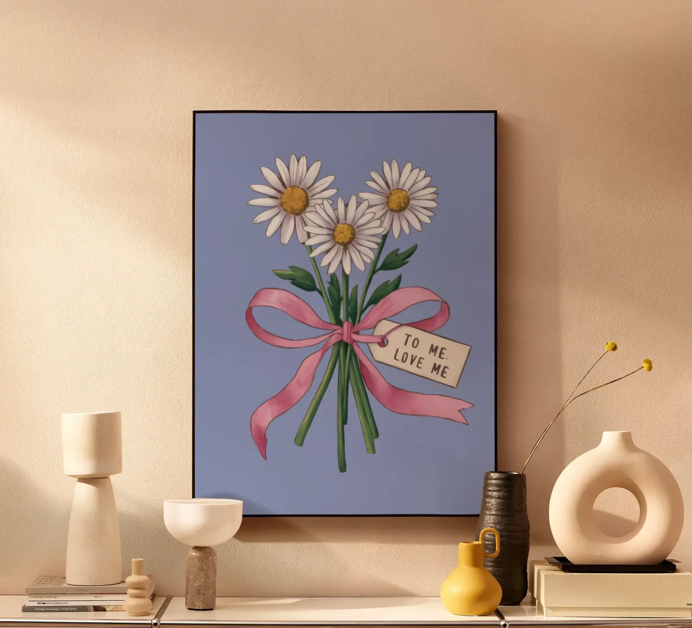 Daisy Note Devotion Acryl-Glas von Rain Balance