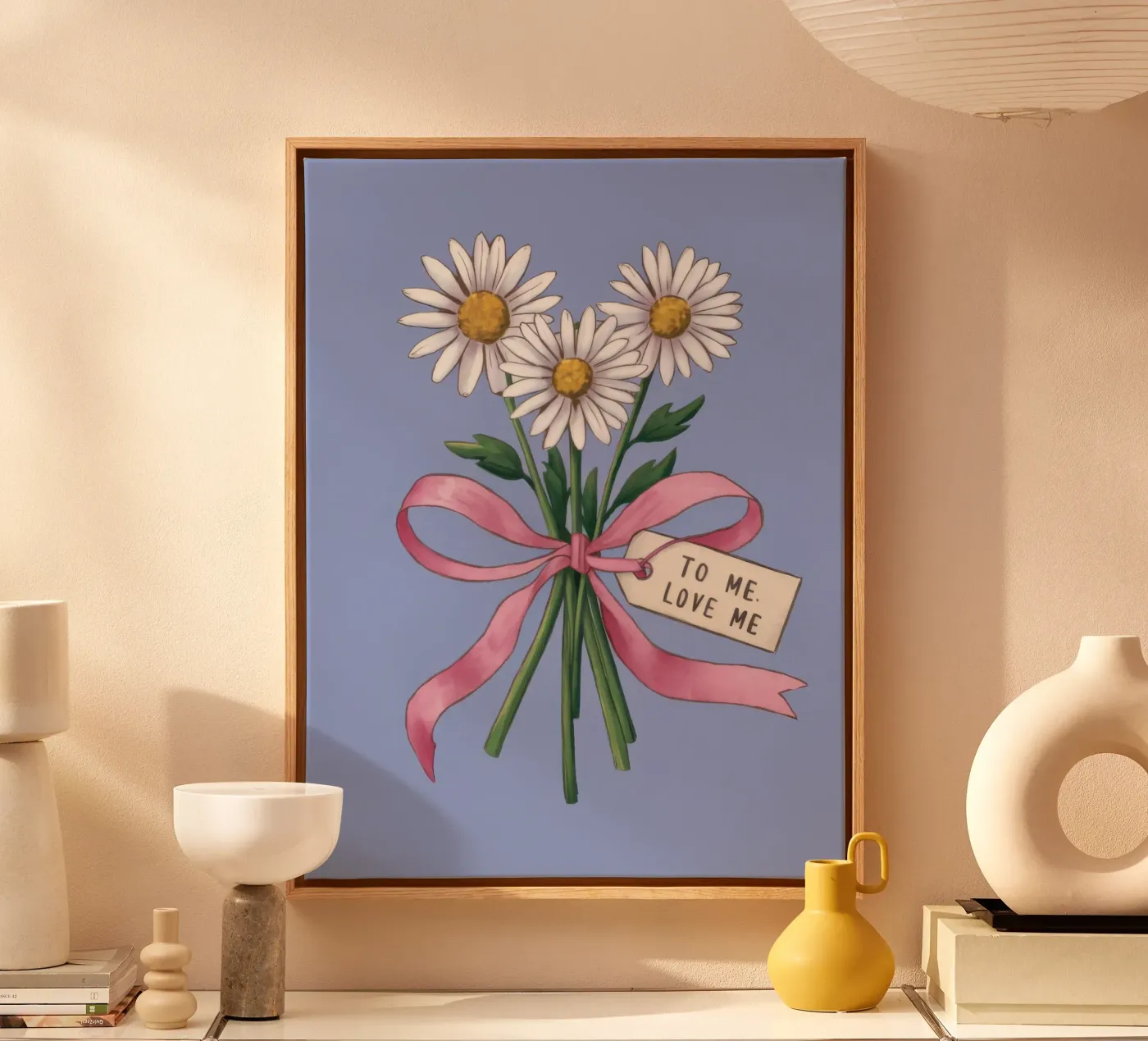 Daisy Note Devotion canvas by Rain Balance