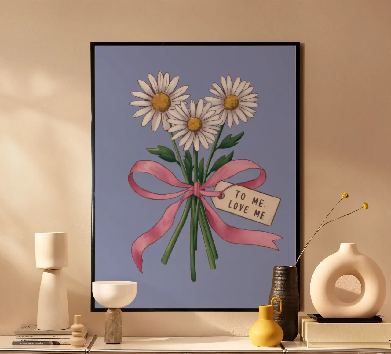 Daisy Note Devotion Poster von Rain Balance