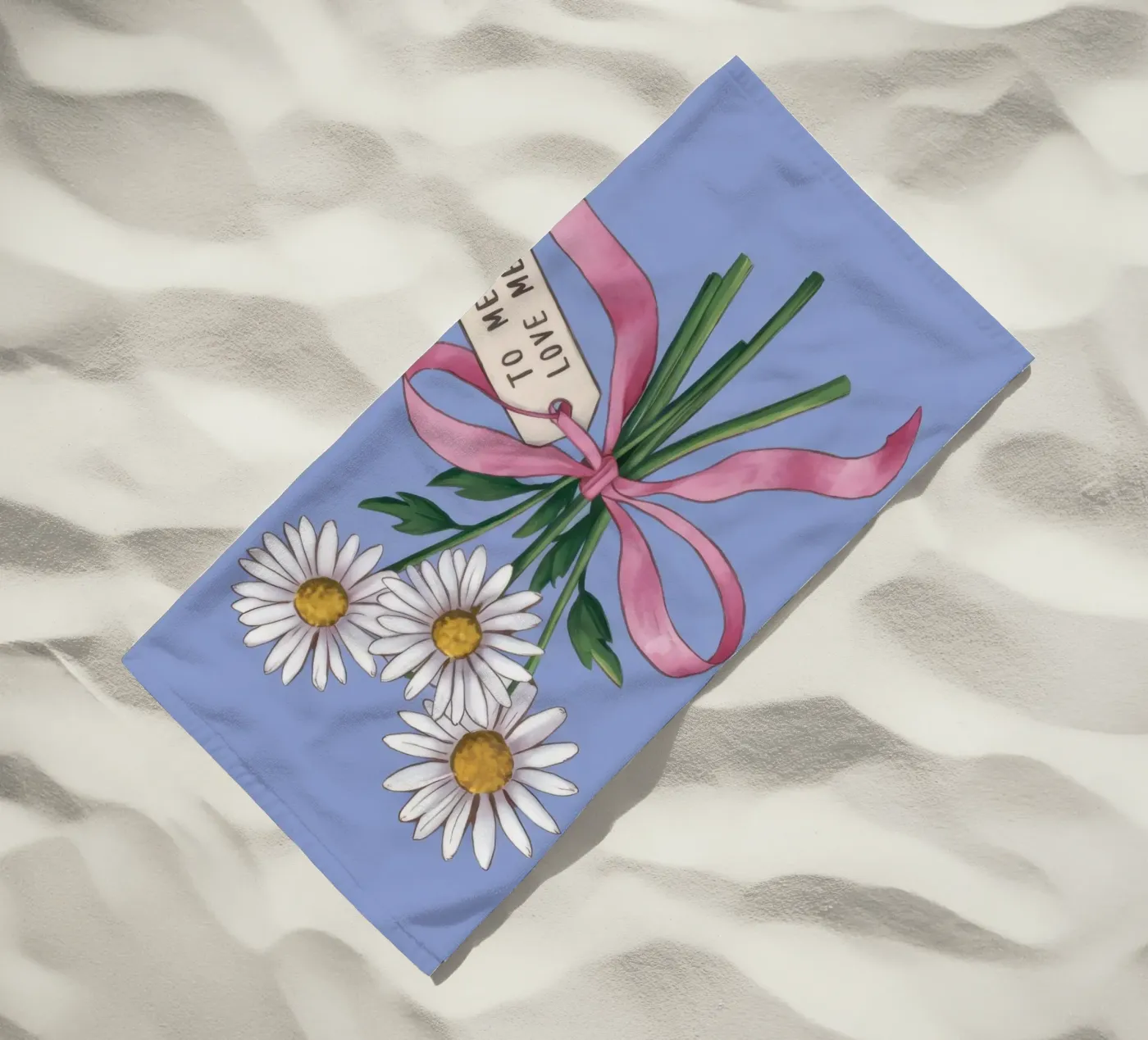 Daisy Note Devotion beach towel by Rain Balance