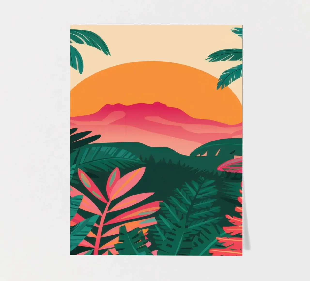 Jungle Sunset Serenity foglio adesivo da Reds Jays